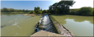 St-Léger (47 - Lot-et-Garonne) - écluse au conflent de la Baïse et la Garonne