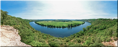 Trémolat (24-Dordogne) - vue sur la Dordogne depuis le cingle (2013)