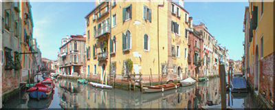 Venise (Vénétie) - confluence du Rio de Santa Sofia et du Rio Ca
